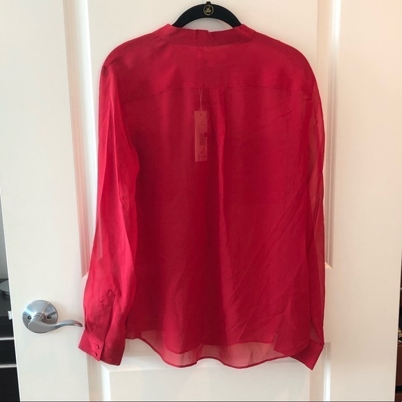 Erin Fetherston Silk Red Blouse Size S NWT - Picture 9 of 13